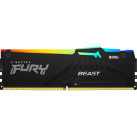 Kingston Память ПК DDR5 32GB KIT (16GBx2) 5600 FURY Beast RGB (KF556C40BBAK2-32)