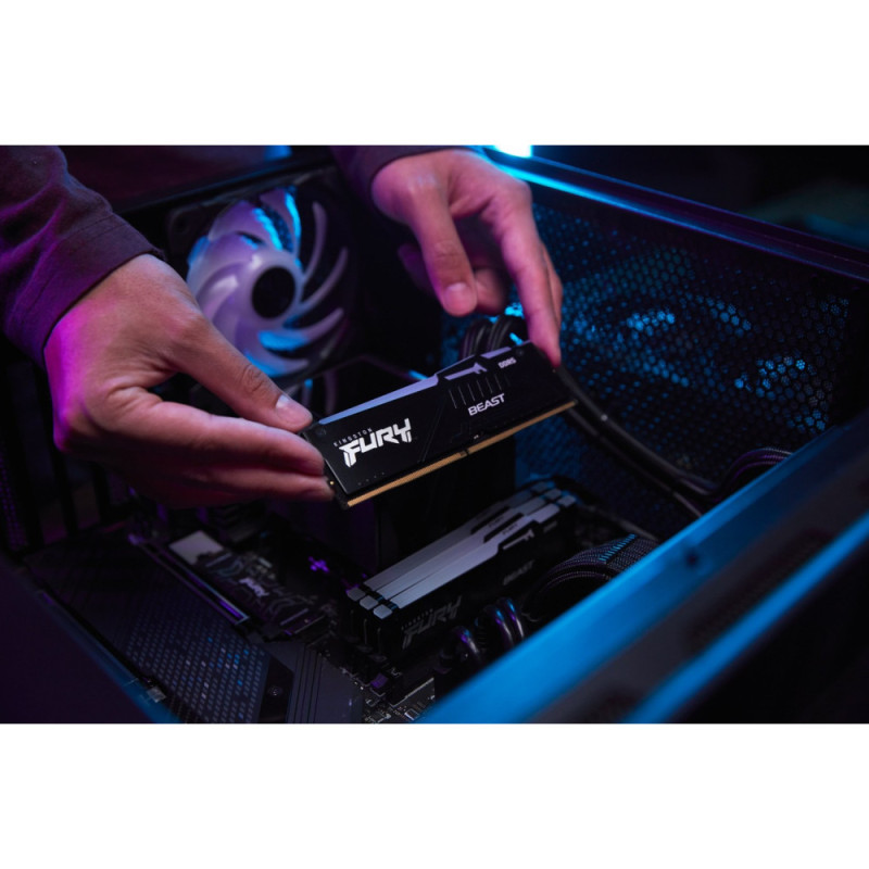 Kingston Memory DDR5 32GB KIT (16GBx2) 5600 FURY Beast RGB (KF556C40BBAK2-32)