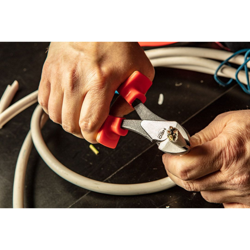 Neo Tools Side cutters, dielectric, for work under voltage 1000V, 180mm, CrV (01-231)