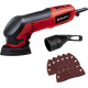 Einhell Delta sander TC-DS 20 E, 200W, 90x90x90mm, 12000-22000rpm, 9 sandpapers, 0.84kg (4464255)