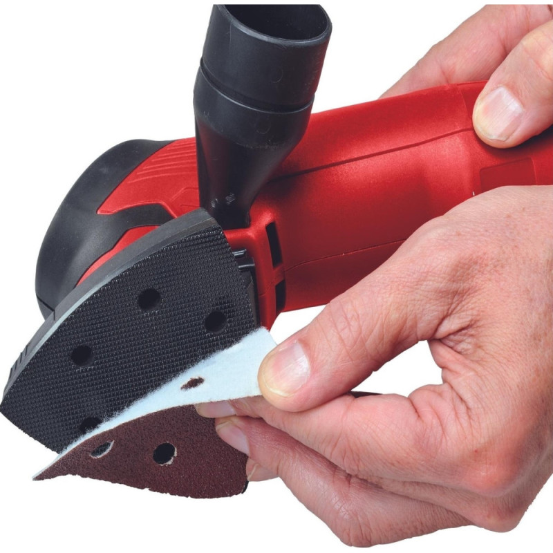 Einhell Delta sander TC-DS 20 E, 200W, 90x90x90mm, 12000-22000rpm, 9 sandpapers, 0.84kg (4464255)