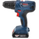 Bosch Шуруповерт-дрель аккумуляторный GSR 180 LI, 18В 2х2.0Ач, 21/54Нм, 20+1, 450/1700об/мин, набоор бит 11 шт+набор сверл 12 шт, 1.6кг (0.601.9F8.10A)