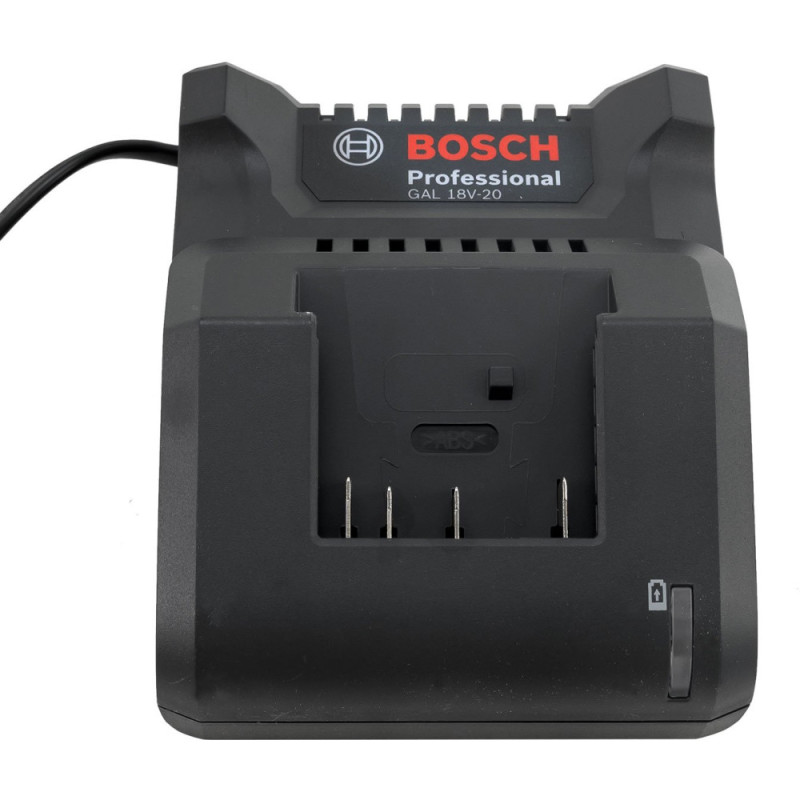 Bosch Шуруповерт-дрель аккумуляторный GSR 180 LI, 18В 2х2.0Ач, 21/54Нм, 20+1, 450/1700об/мин, набоор бит 11 шт+набор сверл 12 шт, 1.6кг (0.601.9F8.10A)