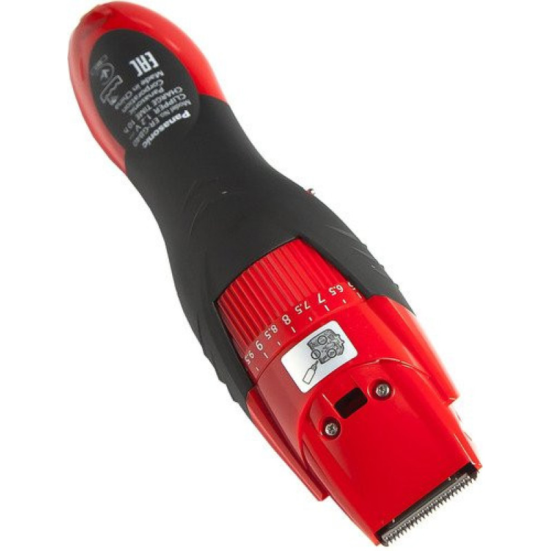 Panasonic Триммер для бороды и усов, сеть+акум., насадок-1, красно-черный (ER-GB40-R520)