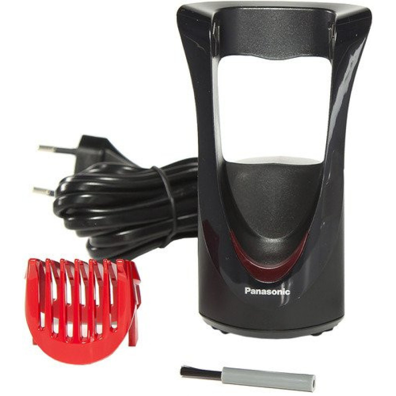 Panasonic Триммер для бороды и усов, сеть+акум., насадок-1, красно-черный (ER-GB40-R520)