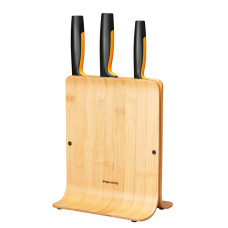 Fiskars FF Knife block bamboo 3 knives (1057553)