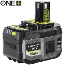 Ryobi Battery ONE+ RB1880T High Energy Lithium+ 18V 8Ah 1.3kg (5133006264)