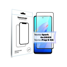 Стекло защитное BeCover Tecno Spark Go 2025/ Pop 9 4G (KL4h) Black (713682)