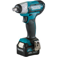 Makita Гайковерт ударний TW141DWME, акумуляторний, 10.8В, 4.0 Аг х 2, CXT, 0-2600 об/хв, 145Нм, 1.2 кг, заряд. пристрій, кейс