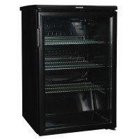 SNAIGE Холодильна вітрина, 85x56х60, 130л, полок - 3, зон - 1, бут-62, 1дв., ST, чорний (CD14SM-S3JJ3C)