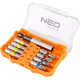 Neo Tools Bits, 1/4 , bit holder, PH, PZ, TH, 25 mm, S2 steel, case, 8 pcs (56-614)