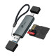 Считыватель флеш-карт TP-Link USB-C + USB 2.0 SD + TF silver (UA430D)