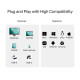 Считыватель флеш-карт TP-Link USB-C + USB 2.0 SD + TF silver (UA430D)