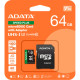Карта памяти ADATA 64GB microSD class 10 UHS-I U3 V30 A2 Speed Plus (UD64GUI3V30A2SP-RA1)