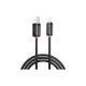 Дата кабель USB 2.0 AM to Lightning 2.0m 3A black XO (NB302-AI-2.black)