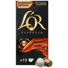 L`OR L`OR сoffe capsules Espresso Colombia, arabica 100%, 10pcs, Nespresso (8711000360613)