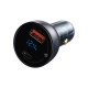 Зарядное устройство Baseus USB + USB-C QC3.0 65W Particular Digital Display gray (CCKX-C0G)