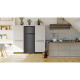 TCL Ref with top freezer, 144x55х54.5, ref-167l, freez.-40l, 2doors, A++, ST, inox (RF207TSE1UA)