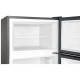 TCL Ref with top freezer, 144x55х54.5, ref-167l, freez.-40l, 2doors, A++, ST, inox (RF207TSE1UA)