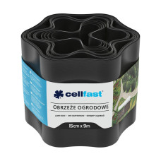 Cellfast Lawn tape, border, wavy, 15cm x 9m, black (30-032H)