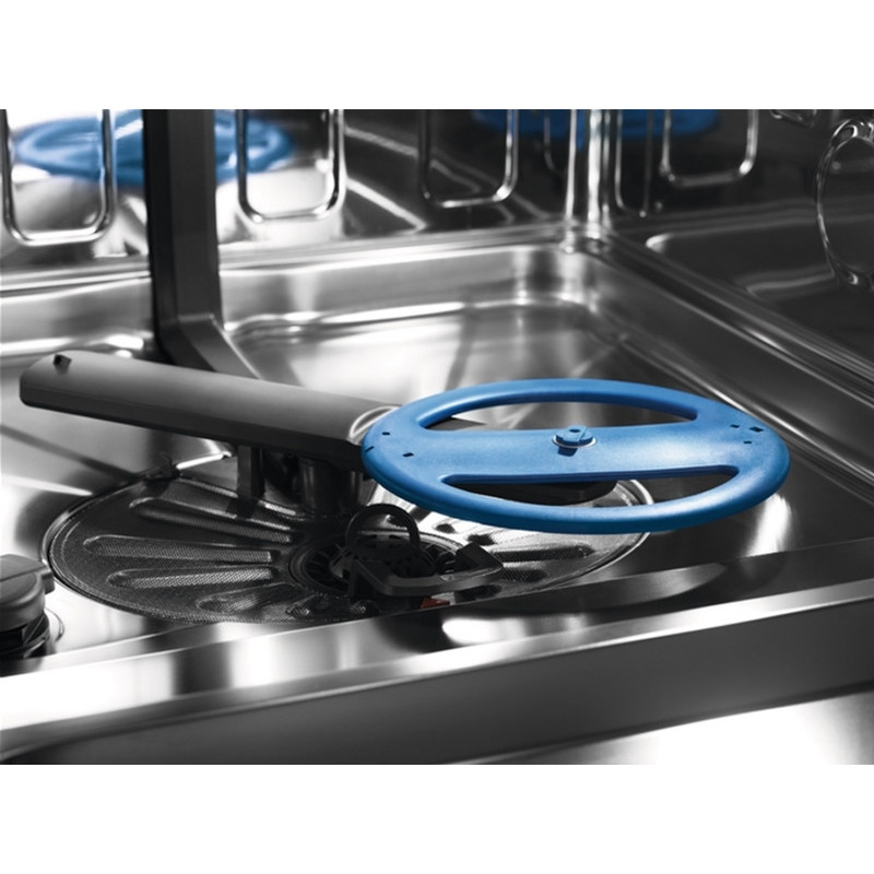 Electrolux Посудомоечная машина встраиваемая, 13компл., A+++, 60см, дисплей, инвертор, 3я корзина, ComfortLift, черный (EEC87310W)