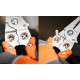 Neo Tools Crimping pliers, for crimping tips 0.8-3.2 mm sq., 180 mm (01-549)
