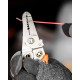 Neo Tools Crimping pliers, for crimping tips 0.8-3.2 mm sq., 180 mm (01-549)