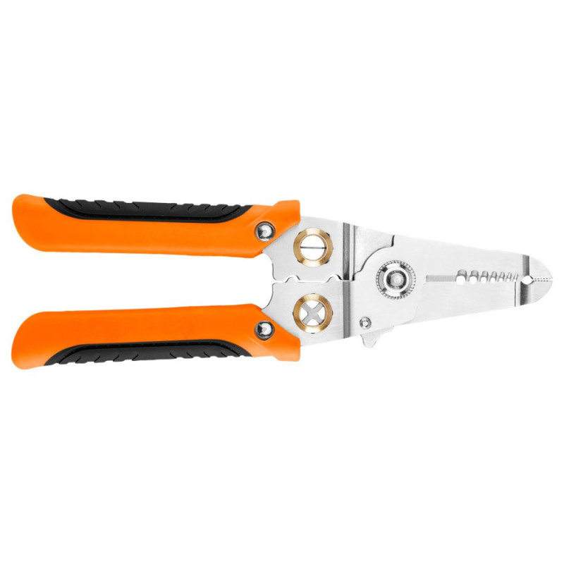 Neo Tools Crimping pliers, for crimping tips 0.8-3.2 mm sq., 180 mm (01-549)
