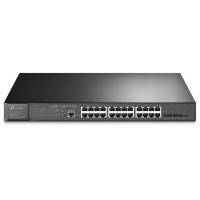 TP-Link Коммутатор TL-SG3428XMP 24xGE/PoE+384W 4x10GE SFP+ L2 JetStream 19" 1U