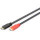 Digitus Кабель HDMI UHD 4K, w/Ethernet/Amplifier, type A M/M[20 m (AK-330118-200-S)]