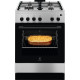 Electrolux Плита газовая, 59л, 60x60см, чугун, нерж (LKG604013X)