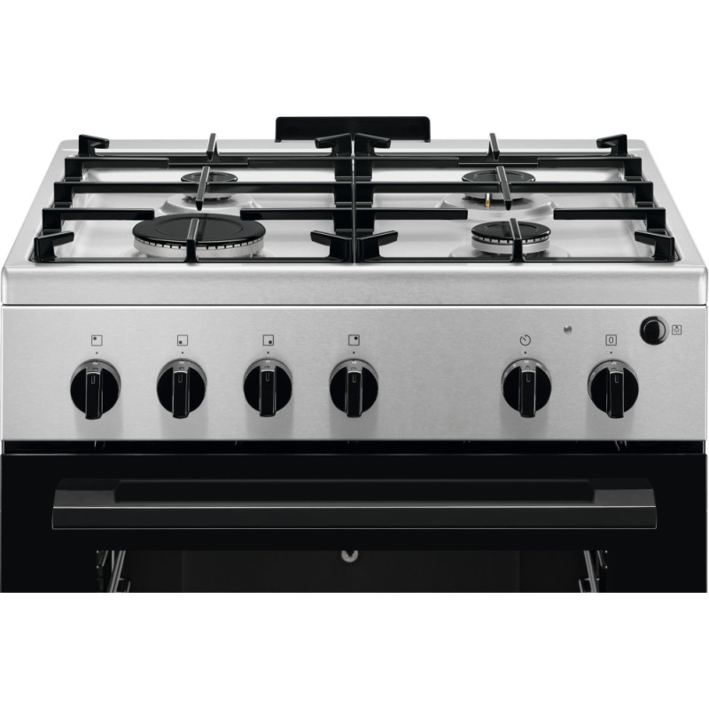Electrolux Плита газовая, 59л, 60x60см, чугун, нерж (LKG604013X)