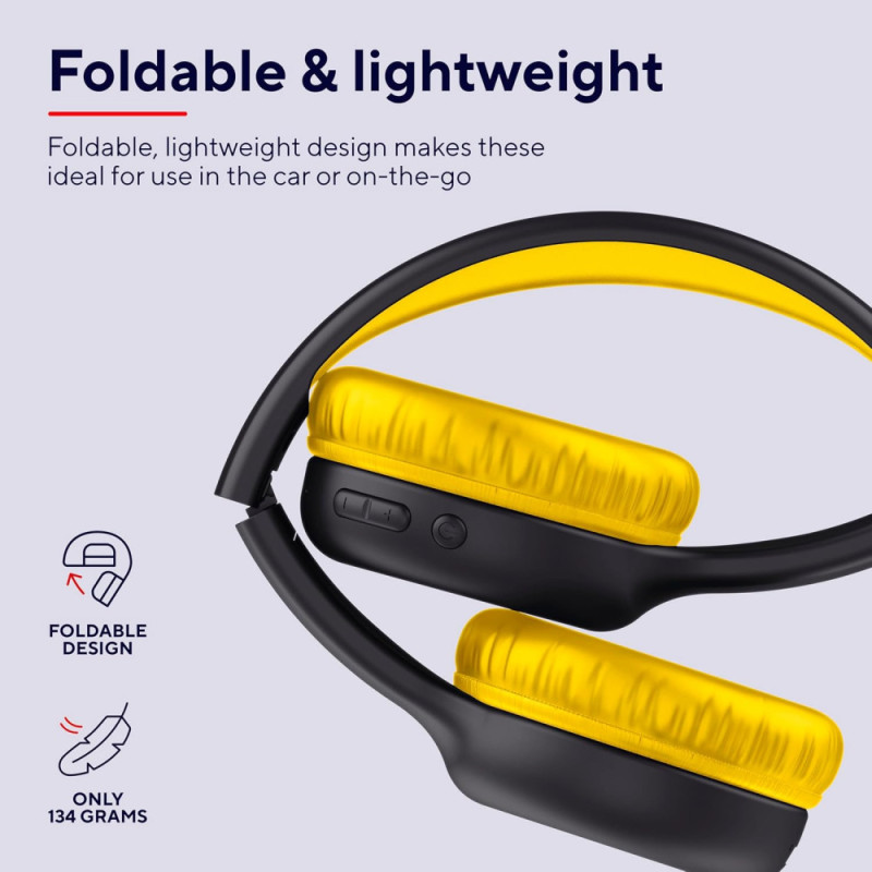 Trust Наушники On-ear Nouna Kids, Wireless, Mic, Черный (25405_TRUST)