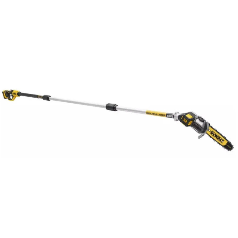 DeWALT Висоторіз ланцюговий акумуляторний безщітковий 18В шина 20см штанга 180-280см 4.0кг без АКБ та ЗП (DCMPS567N)