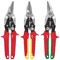 Milwaukee Ножиці по металу Milwaukee, прямий, правий, лівий різ, 251мм, набір 3шт (4932499020)