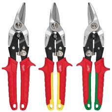 Milwaukee Ножиці по металу Milwaukee, прямий, правий, лівий різ, 251мм, набір 3шт (4932499020)