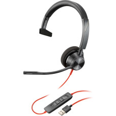 Poly Гарнітура комп'ютерна моно On-ear Blackwire 3310, USB-A, всеспрямований, чорний (767F7AA)