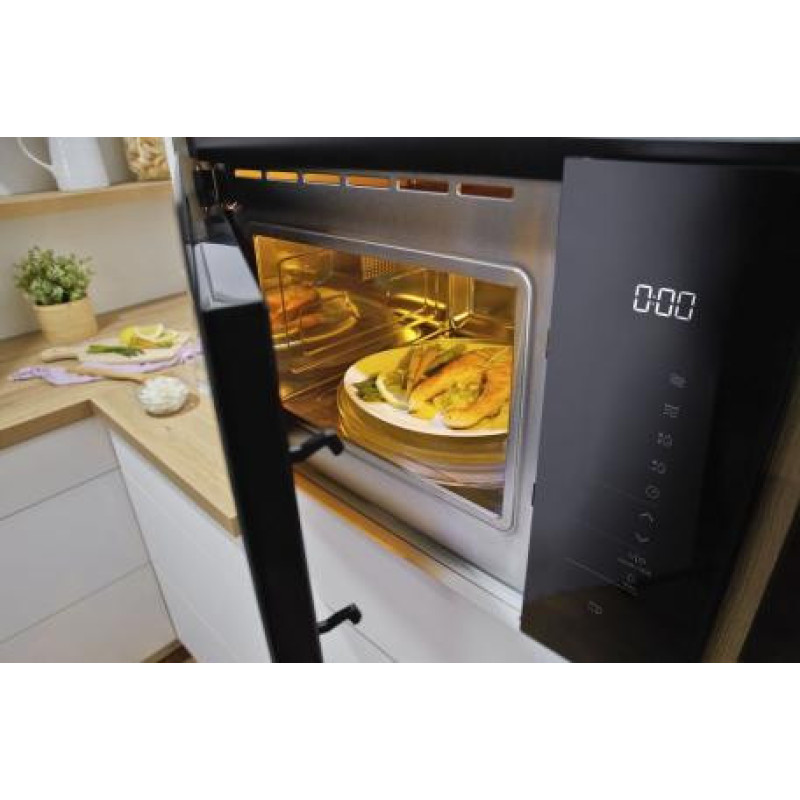 Gorenje Microwave oven built-in, 25L, 900W, grill, display, invertor, black (BMI251SG3BG)