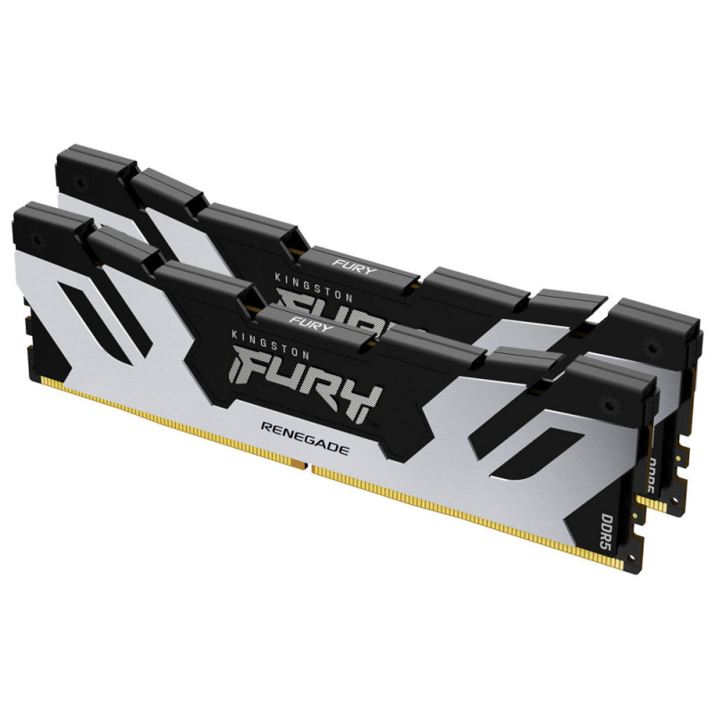 Kingston Memory DDR5 32GB KIT (16GBx2) 6000 FURY Renegade Silver (KF560C32RSK2-32)