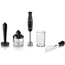 Bosch submersible blender 1000W, 4in1, black (MSM4B623)