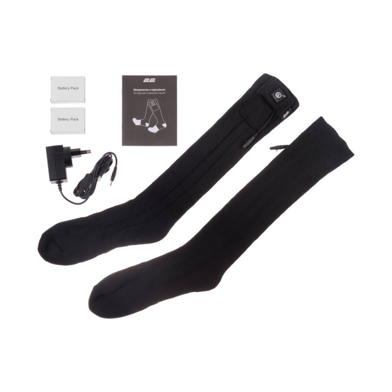 2E Tactical Heated socks Race Plus Black high, size M (2E-HSRCPM-BK)