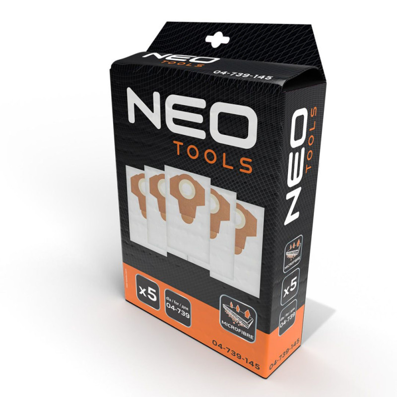 Neo Tools Мішки для пилососу Neo Tools мікрофібра для 04-739 5шт. (04-739-145)