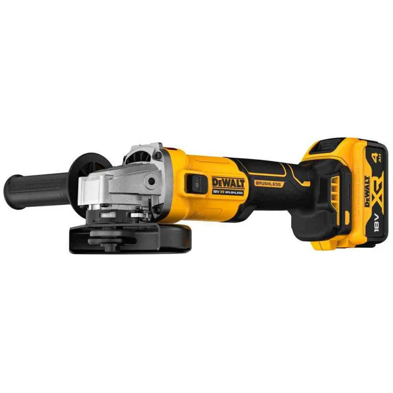 DeWALT Шліфмашина кутова акумуляторна DeWALT XR Li-lon 18В акб 1x4.0А·год 125мм 9000об/хв ЗП, кейс 1.61кг (DCG407M1T)
