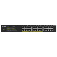 NETGEAR Комутатор GS324P 16xGE PoE+(190Вт), 8xGE, некерований (GS324P-100EUS)