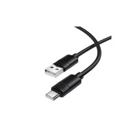 Дата кабель USB 2.0 AM to USB-C 1.0m silicone BX123 Leya black BOROFONE (6941991124211)