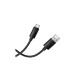 Дата кабель USB 2.0 AM to USB-C 1.0m silicone BX123 Leya black BOROFONE (6941991124211)