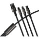 Дата кабель USB 2.0 AM to Lightning + Micro 5P + Type-C 1.5m 3.5A black Baseus (CAMLTWJ-01)