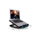 Подставка для ноутбука IceCoorel 10-17", 6*70mm 1800 RPM, 2*USB, + LCD, 365*297*30mm, Black (K8)