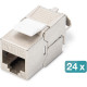 Digitus Модуль DIGITUS Keystone САТ 6А RJ45, STP, compact, 24 шт. (DN-93615-S-24)