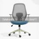 2E Крісло 2E OC110, тканина, фіксовані підлокітники, сіро-блакитний (2E-OC110-BLUE)